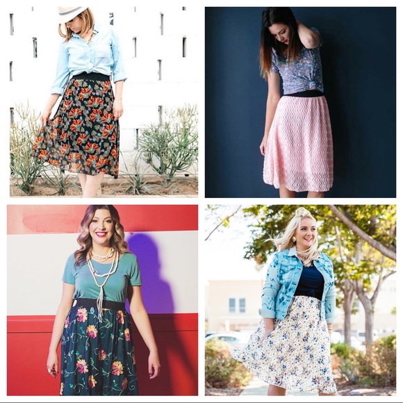 All-Season Midi floral Skirt  (Med) - Picture 3 of 4